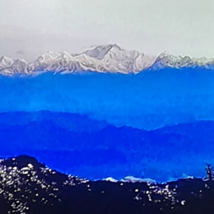 The Kanchenjunga range at first light from Tiger Hill, Darjeeling