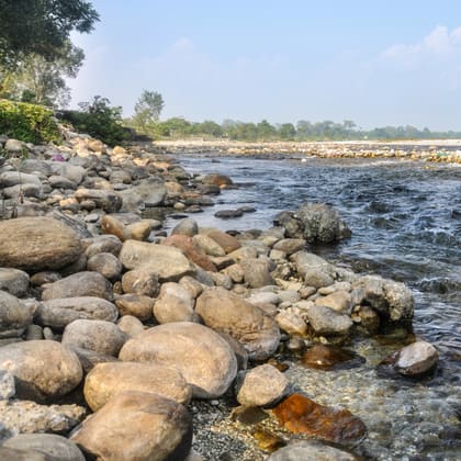 The Murti river bed in the Dooars, North Bengal